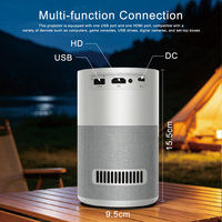 Proyector Portátil con Batería Android 14.0, Reproducción Inalámbrica Integrada, WiFi Inteligente, BT, Cine en Casa, Beamer, Proyector