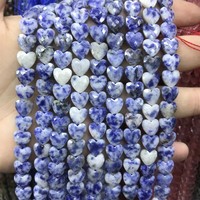 Perles en améthyste naturelle de 8 mm à facettes en forme de cœur pour la fabrication de bijoux DIY en gros
