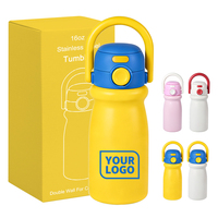 BPA 프리 고해상도 UV 사진 인쇄 스테인리스 스틸 물병 500ml 어린이용 빨대 보온 물병