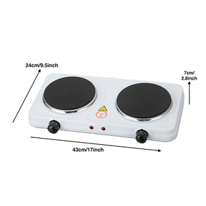 <span class=keywords><strong>Estufa</strong></span> <span class=keywords><strong>Eléctrica</strong></span> de Doble Quemador Personalizable YQ-200C-1, Temperatura Ajustable, Electrodoméstico de Cocina, Venta al Por Mayor de Fábrica - Product Image 3