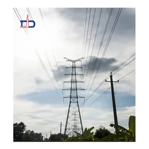 China's hot selling 35kv4 leg steel structure hot-dip galvanized steel tower tension tower transmission cooling tower