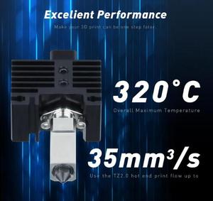 TZ2.0 aggiornamento Hotend con rompicotermo in lega di titanio e ugello in acciaio temprato per Bambu Lab X1/P1P serie 0.25/0.4mm/0.6mm/0.8mm - Product Image 4