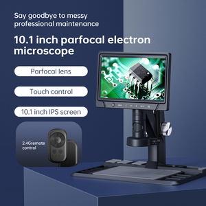 <span class=keywords><strong>Microscope</strong></span> électronique numérique 10,1 pouces en gros d'usine, 1600X, 12MP, 28 LED, lumière HD pour la réparation de téléphones mobiles - Product Image 3