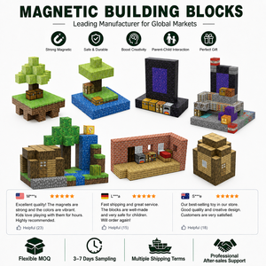Bloques Magnéticos de Construcción STEM, Juguetes Educativos con Caja de Almacenamiento para Niños, Juegos de Aprendizaje Creativo | Logotipo Personalizado Disponible - Product Image 3