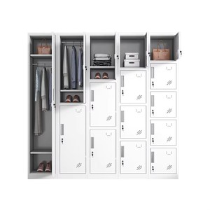Bán Buôn Hiện Đại Duy Nhất Cửa Thép Locker Cho Nhà Phòng Ngủ Đơn Lập Tiết Kiệm Không Gian Trường Hội Thảo Nhân Viên Kim Loại Quần Áo - Product Image 2