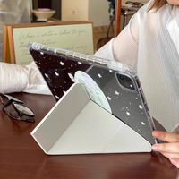 Étui de protection FY Cute Puppy sur le thème anglais pour iPad Pro Y Fold Mini avec fente pour stylo Air7 Stripes 13 FY-9518