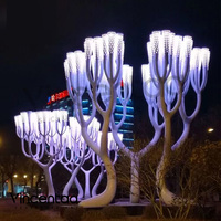 Vincentaa, fournisseur populaire de sculptures d'art LED d'extérieur, sculptures d'arbres en fibre de verre
