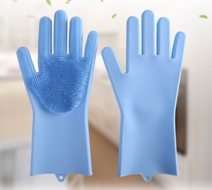 Gants en silicone résistants à la <span class=keywords><strong>chaleur</strong></span> pour le nettoyage de la <span class=keywords><strong>cuisine</strong></span> et la vaisselle - Product Image 4