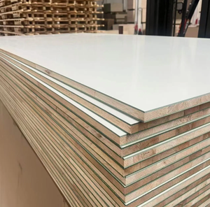 E0 keo 4*8 độ bóng cao Veneer Trắng nhiều lớp <span class=keywords><strong>blockboards</strong></span> <span class=keywords><strong>18mm</strong></span> đồ nội thất tủ lớp Veneer khối Hội Đồng Quản trị melamine khối bảng - Product Image 2