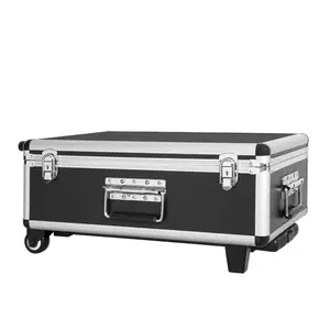 Valise en aluminium personnalisée Flight Case en métal Instrument Trolley Case avec roues