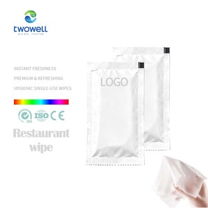 定制天然湿巾单包餐厅湿巾用于厨房清洁 - Product Image 1