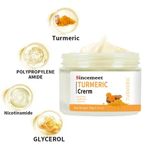 Private Label Vegan OEM ODM Organic Turmeric Cream Remove Acne Scars Anti Acne Pimple Eczema Herbal Acne Treatment Cream