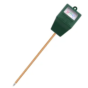 Detector de pH del suelo, medidor de tierra con aguja única, Cabeza Cuadrada, para jardinería y flores