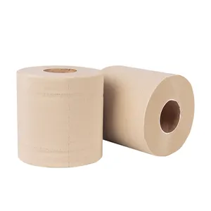 Chinês domésticos descartáveis bambo núcleo de papel higiênico papel higiénico oem em massa