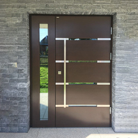 Portes d'entrée résidentielles de luxe en acier forgé anti-effraction pour villas et maisons – Fournisseur d'articles de sécurité