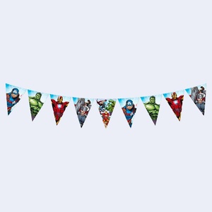 Guirnalda de Banderines de los Vengadores para Fiestas, 2.3M, Triangulares de Plástico, Decoraciones para Fiestas, Artículos de Cumpleaños Desechables - Product Image 3