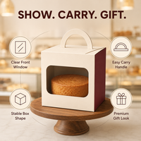 Boîtes à gâteaux personnalisées avec logo, emballage pour boulangerie, boîte alimentaire rigide recyclable pour gâteau roulé, vente en gros