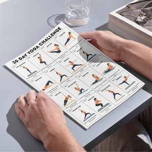 Set di Poster per la Sfida Yoga Completa del Corpo in 30 Giorni - Guida Quotidiana alle Pose Yoga per la Pratica a Casa (Set da 2 Pezzi) - Product Image 2