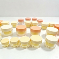 Pot en plastique pour crème, flacon cosmétique, contenants pour soins de la peau et du corps, pot en plastique pour crème visage, récipient pour gommage au sucre