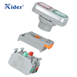 Xider DB-A7-R11F प्लास्टिक डबल फ्लश बटन क्षणिक पुश बटन स्विच - Product Image 3