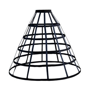 Nero cavo cinque gabbie per uccelli Cosplay violento Lolita tinta tinta a mano <span class=keywords><strong>sottoveste</strong></span> regolabile abito da sposa <span class=keywords><strong>sottoveste</strong></span> - Product Image 6