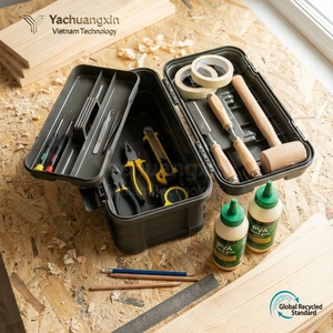 Modern Plastic <b>Storage</b> <b>Box</b> Stackable with Latches and Handle for <b>Camping</b> Outdoor Use All Seasons - Product Image 3