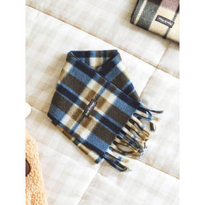 Collar y correa modernos de lujo para mascotas de poliéster con función separable y escote de patrón de cuadros personalizado para seguridad de perros y gatos - Product Image 1