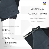 Personnalisé HD Transparent Composite Ziplock Sac Vêtements Sous-Vêtements Sac D'emballage De Noël Bonbons Biscuit Sac D'emballage