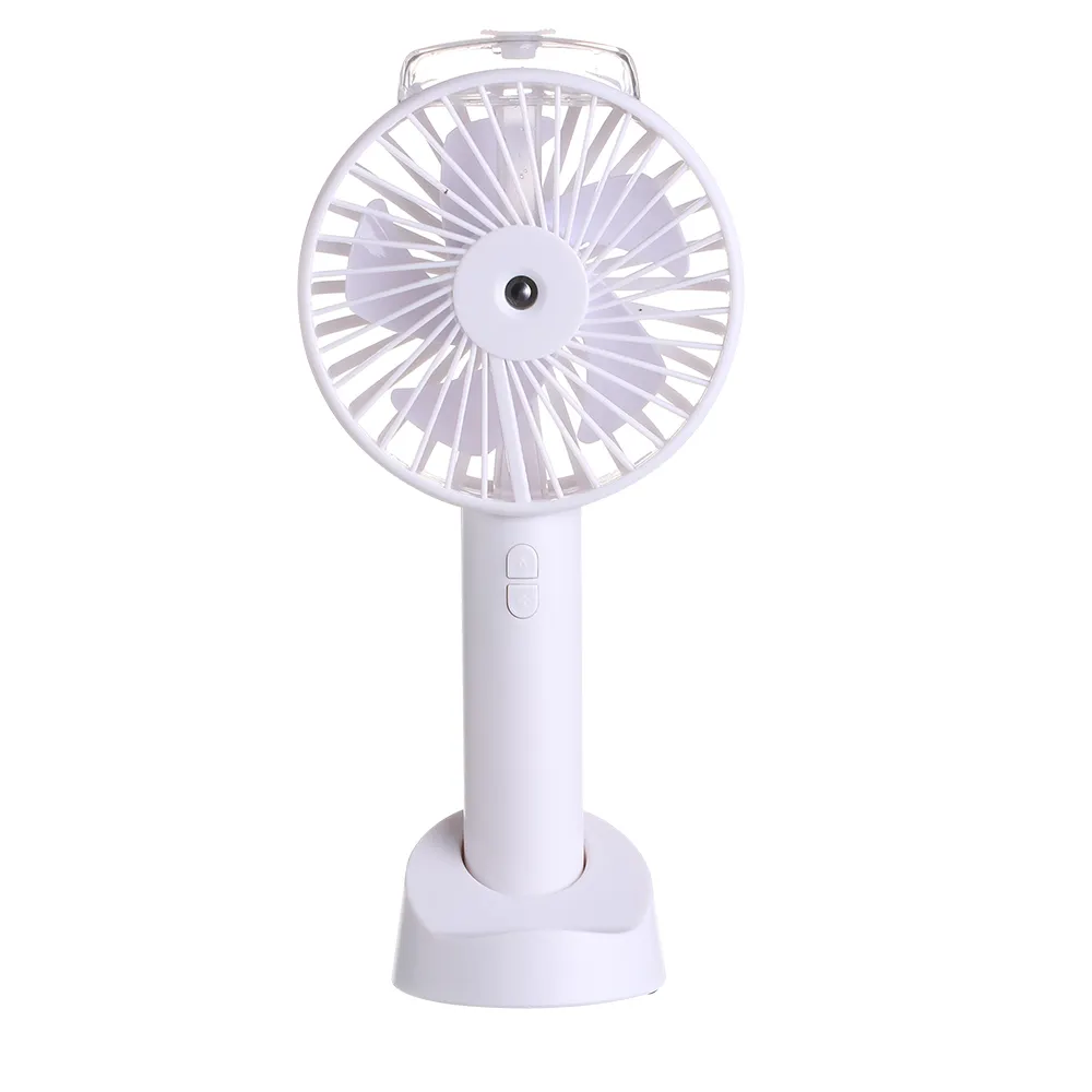 2in 1 Multifunctional Fan Water Spray Mist with Mobile Phone Stand rechargeable hand fan portable Bedroom Office Cooler