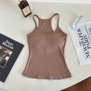 Débardeur rembourré Morandi couleur crème à faible MOQ, prêt à expédier, idéal pour le tennis, le <span class=keywords><strong>golf</strong></span>, l'entraînement confortable et le yoga - Product Image 6