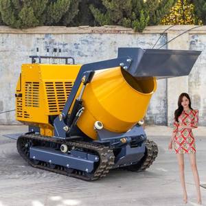 Portable Self-Loading <b>Cement</b> Concrete Mixer <b>Truck</b> With Pump 2 Cubic Meters Mobile Features Engine and Gearbox Core Components - Product Image 6