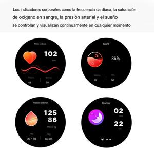 Smartwatch Para Mujer Reloj Inteligente Deportivo Pantalla amoled de 1,43 Mujere Hombre Deportivo Llamada Color De <span class=keywords><strong>La</strong></span> Correa oro - Product Image 3