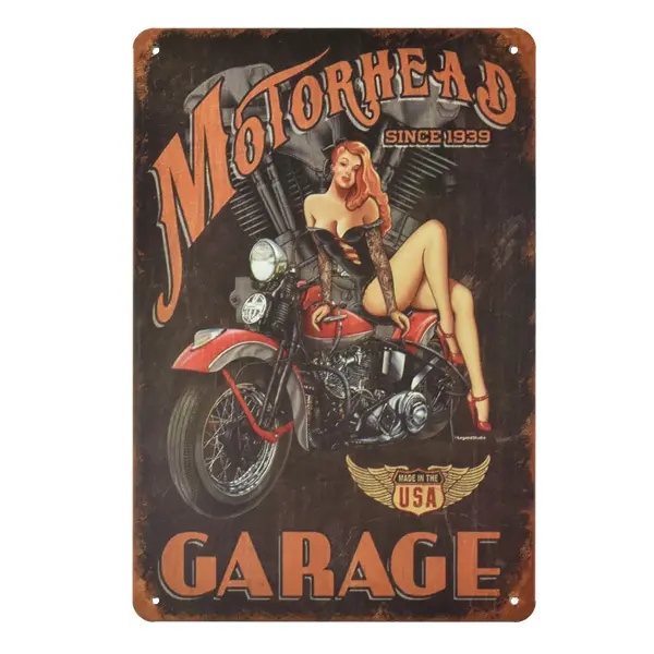 Casa ufficio Bar metallo decorazione della parete della fabbrica 20x30cm divertenti segni in metallo Vintage fuoco casa avviare i motori Tin Sign