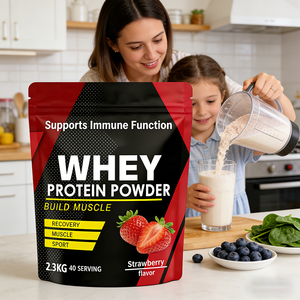 Yetişkinler İçin Süper Gıda Whey <span class=keywords><strong>Protein</strong></span> İzolat Tozu - Porsiyon Başına 50g+ <span class=keywords><strong>Protein</strong></span> İçeren Sporcu Besin Takviyesi Kas Gelişimi Desteği - Product Image 5