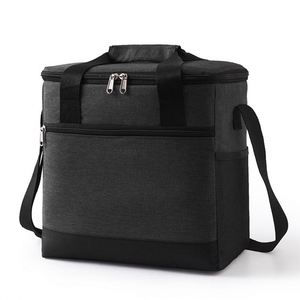 Xx785 Classic Custom Logo Silk Screen Printed Insulated Bento Outdoor Portable Large Capacity <b>Ice</b> <b>Pack</b> Oxford Cloth Bag - Product Image 5