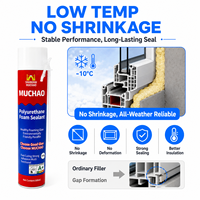 MUCHAO A21 500ml Mastic polyuréthane toutes saisons haute température sans expansion, basse température sans rétrécissement pour fenêtres, portes et tuyaux