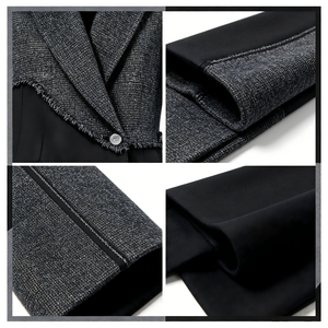 Classico Trench Coat Lungo Doppiopetto in Tweed di Seta Organica Eco-Friendly Minimalista da Donna, per Tutte le Stagioni, il Più Caldo, Personalizzabile OEM/ODM - Product Image 2