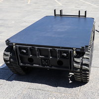 Réservoir sur chenilles tout terrain à grande vitesse en caoutchouc Véhicule sans pilote Robot sur chenilles Plate-forme de châssis de réservoir