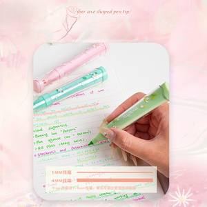 Resaltadores <span class=keywords><strong>Pastel</strong></span> perfumados con fragancia Floral, tintas no tóxicas de punta suave de 12 Colores para niños para diario, notas de estudio, juego de regalo - Product Image 2