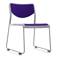 Chaise de conférence ergonomique pour bureau, mobilier commercial, empilable, pour salle de formation, réunion, visiteur, avec structure métallique, vente en gros