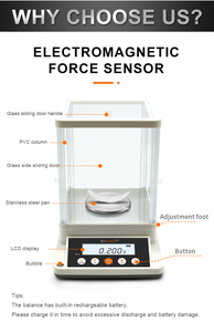 مقياس XINGYUN JA103P للوزن ووزن g ووزن رقمي بشاشة LCD للتوازن التحليلي 1 ملغ للمختبر - Product Image 3