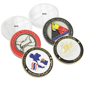 Monedas Conmemorativas Personalizadas de Aleación de Zinc con Esmalte Suave Dorado, Diseño 3D y 2D, Fabricación a Medida - Product Image 1