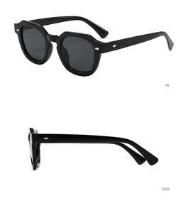 Châu Âu và Mỹ Retro đa giác Kính mát cho phụ nữ xuyên biên giới hợp thời trang Kính UV bảo vệ kính mát cho nam giới Zn 3943 - Product Image 3