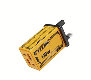 Best Selling US/EU/UK <b>Socket</b> 200W Wall Charger QC3.0 Fast Charging <b>USB</b>+Type C Charger for Mobile Phones - Product Image 4