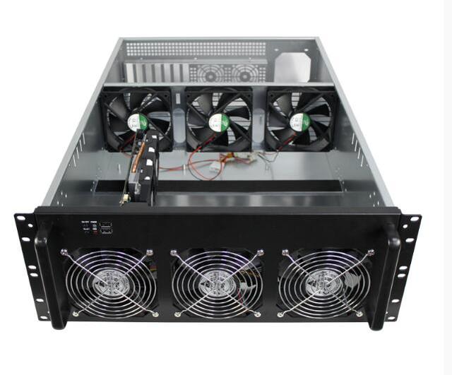 19 Inch 4U 6 GPU/8GPU Version Rack GPU System Server case GPU Pc Chassis