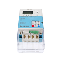 Meter Listrik Prabayar Tipe Split STS Satu Fasa Layar LCD Kelas CIU 1.0 Akurasi 0-9999.9 kWh Rentang 100A Arus Maksimum