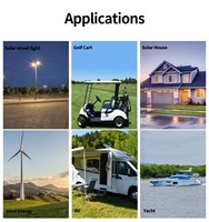 Batteries de stockage d'énergie au lithium, panneaux solaires, batteries 24V 100Ah LiFePO4, batterie au lithium avec écran LCD USB pour remorque, camping-car, caravane
