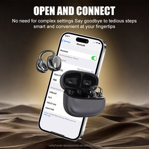 אופנה חדשה רעש enc להפחית קליפ האוזן bluetotheetones משחק ספורט אוזניות אלחוטיות פתוחות קליפ-על אוזניות אוזניות אודם - Product Image 6