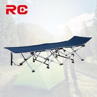 Cama Reclinable Plegable Personalizable, Cama de Campaña Portátil para Exteriores con Estructura Estable de 10 Patas, Cubierta Impermeable y Bolsa de Transporte