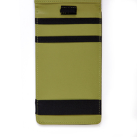 Porte-cartes de score de golf en similicuir à motif crocodile personnalisé et porte-livre de Yardage durable